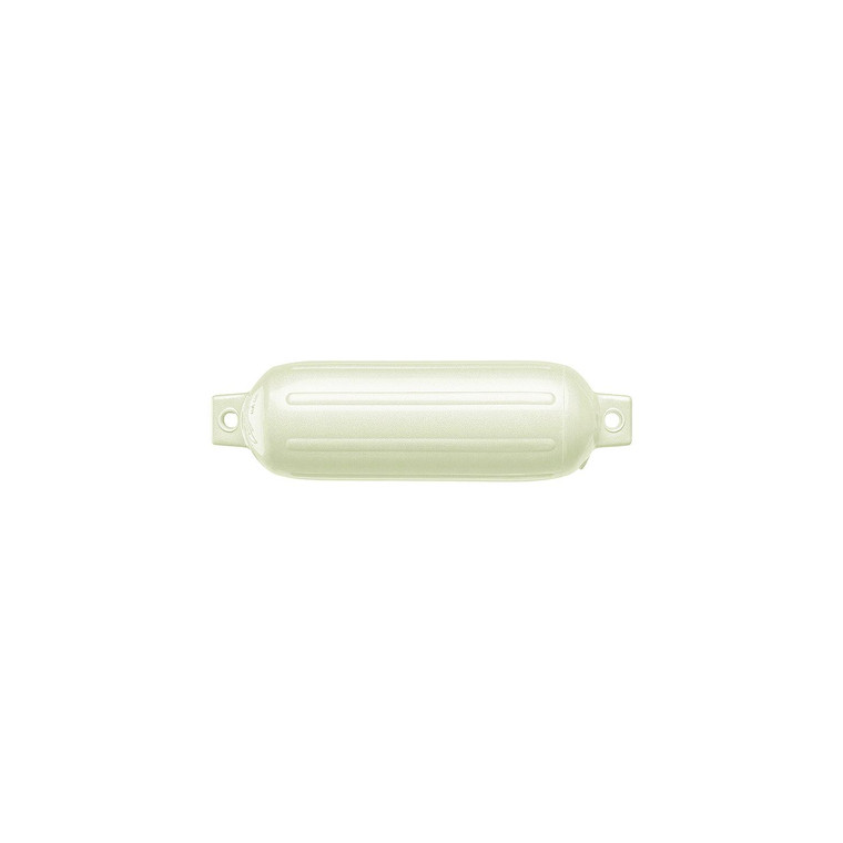 Polyform G-6 Twin Eye G Series Fender, 11" x 30", Metallic White - 70-937-299