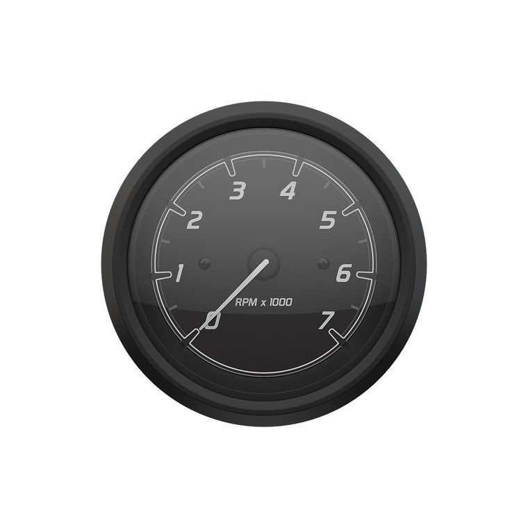 Quicksilver 8M6020098 Tachometer (7,000rpm), Black/Matte Black - 8M6020098