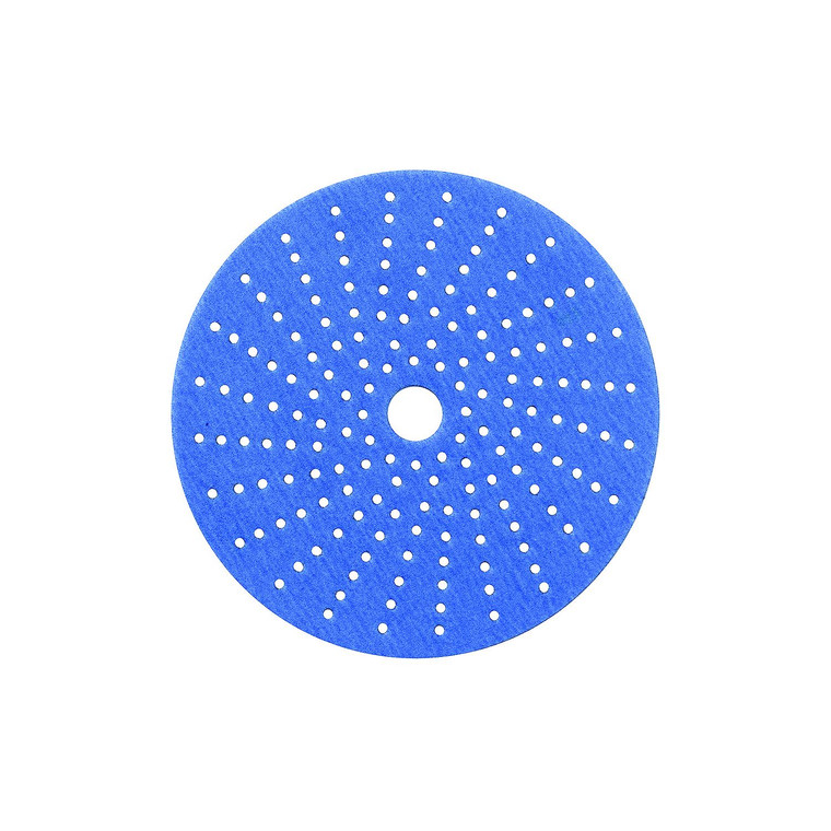 Seachoice 91843 Multi-Hole Blue Ceramic blend Hook-and -Loop Discs, Grade: 180, Size: 6" - 76510