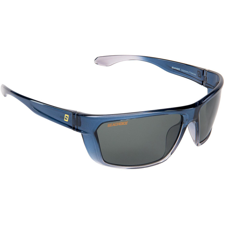 Seachoice 98809 "Odyssey" Polarized Sunglasses, Frame: Shiny Black Fade, Lens: Smoke - YP120057000000