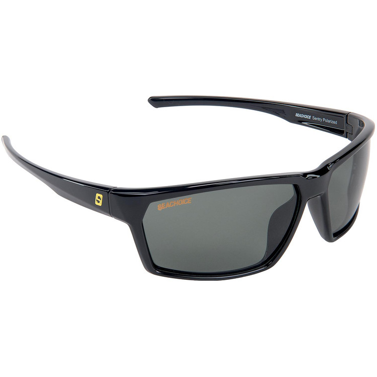 Seachoice 98812 "Sentry" Polarized Sunglasses, Frame: Shiny Black, Lens: Grey - YPA84038007000