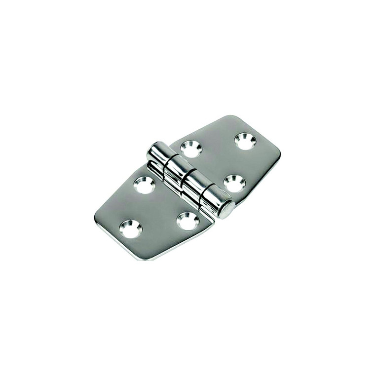 Sea-Dog 2035301 Dampening Door Hinge, #8 FH, Weight= .11/ .22 A= 2-7/8" , B=1-7/16", C=1-7/16" D=1-1/2", E=1/16" - 203530-1