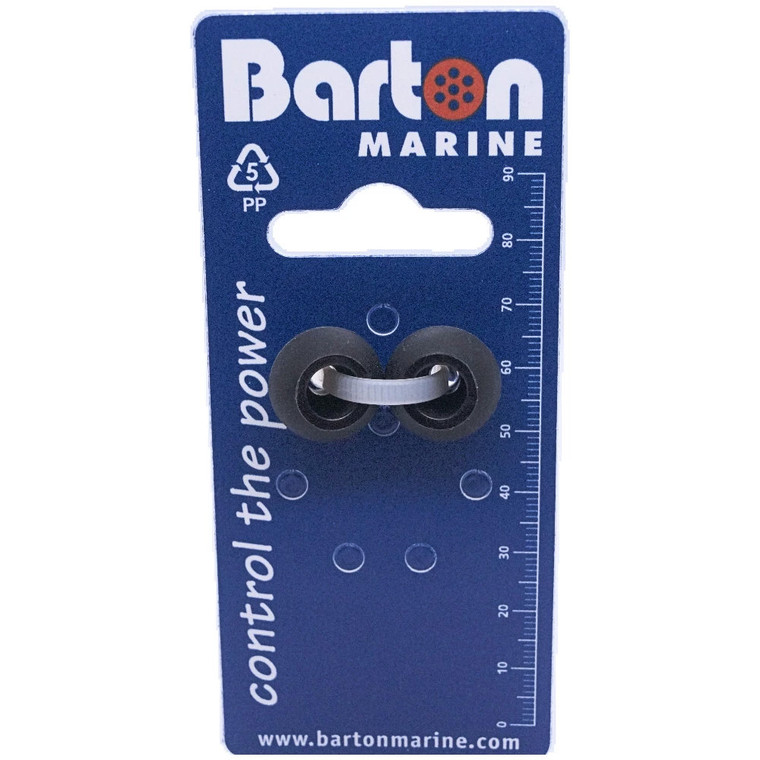 Barton 4mm Rope Stoppers - Black - Pair - 42812