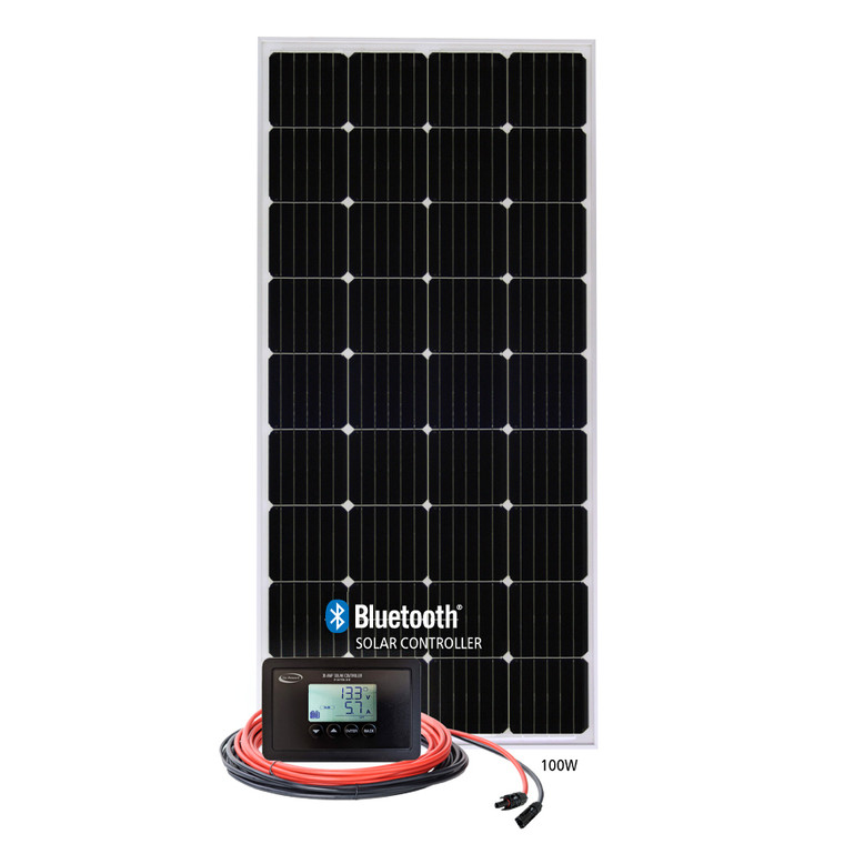 Go Power - Retreat: 100 Watt Solar Kit With Wi - RETREAT