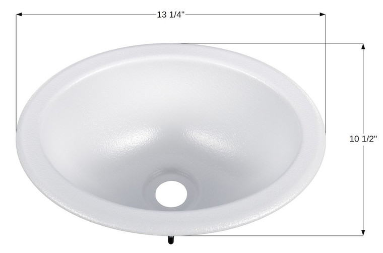 Icon - Sink  So1013  Oval  10x13  Polar Wh - 15919