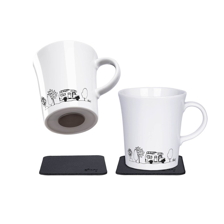Silwey Magnetic - Handle Cups Camping Black - S027-1309-2-B-CA