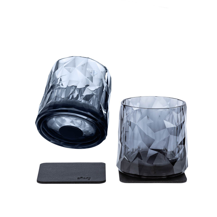 Silwey Magnetic - Magnetic Plas Glasses Tumbler Gry - KO-WH-G-2