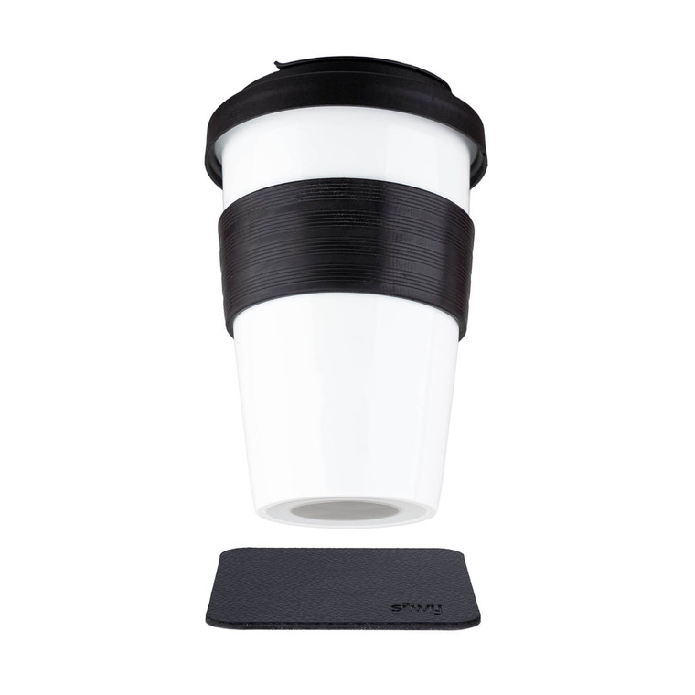 Silwey Magnetic - Porcelain To-go Cup Black - S038-1403-1-B