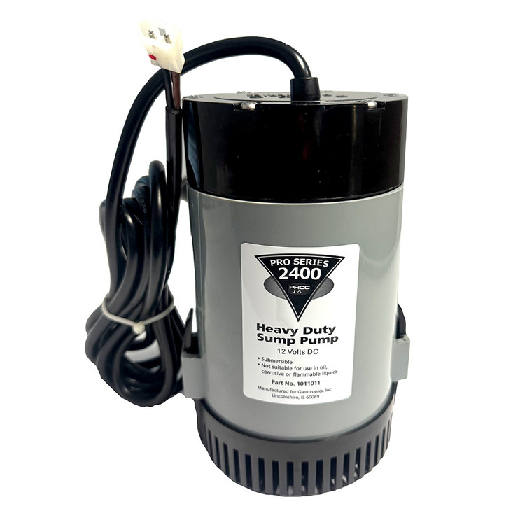 Johnson Pump Pro Series 2400 GPH Replacement Sump Pump - 12V - 2400GPH w/10' Lift, 1.5" Discharge - 1011011