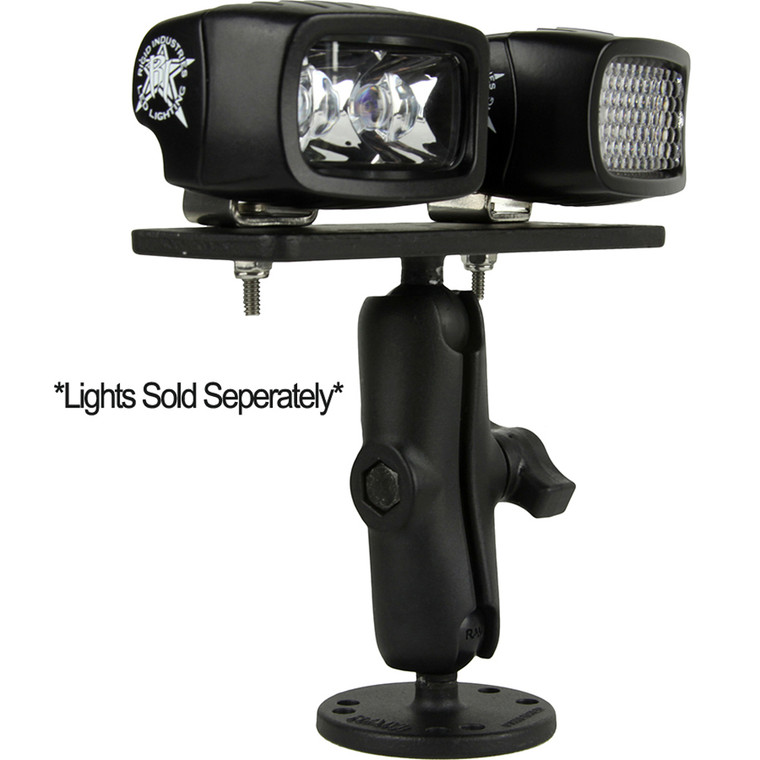 RIGID Industries RAM Bolt Down 3.7" Arm - 6.25" x 2" Plate - 40075