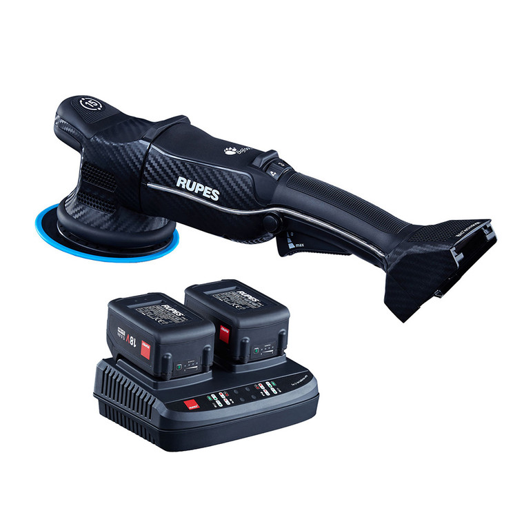 RUPES Random Orbital Polisher Bigfoot HLR15 iBrid Tool Plus Charger &  2-Batteries - HLR15/CB2/STD