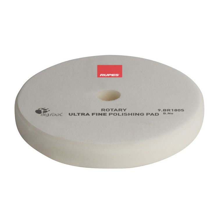 RUPES Rotary Ultra-Fine Polishing Foam Pad 155/160mm - White - 9.BR180S