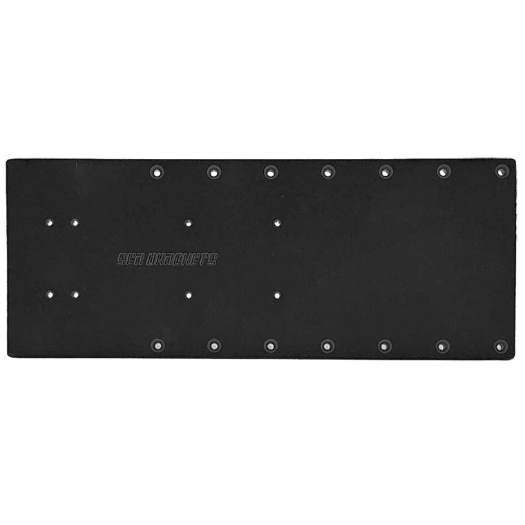 Sea Brackets 20" Straight Trolling Motor Plate - Black - SEA2325-BLK