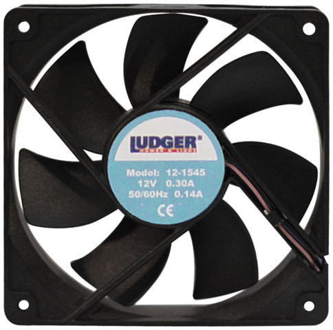 Ludger Mini 12v 4 Square Rotary Cooling Fan - 121545
