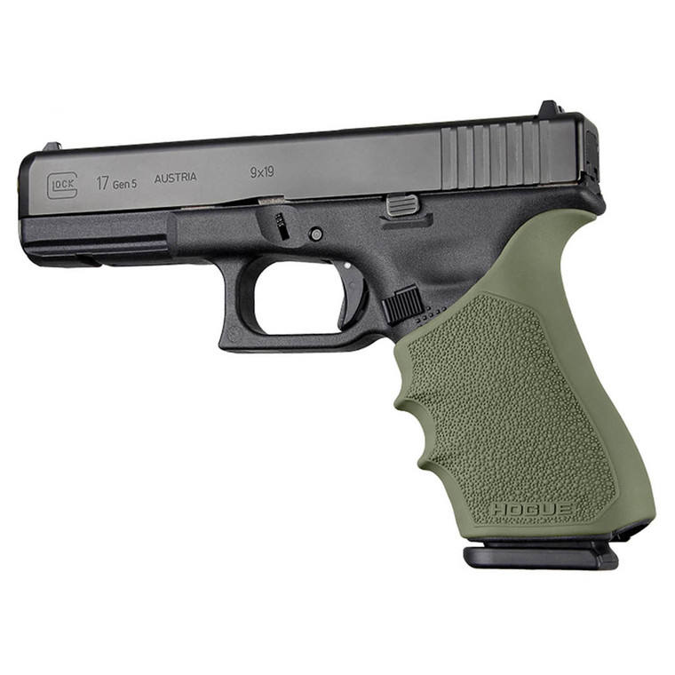 Hogue Handall Beavertail Grip Sleeve For Full Size Glock - Gen 1 2 & 5 (od Green) - 17021