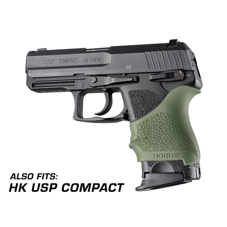 Hogue Handall Beavertail Grip Sleeve For 26 27 29 33 39 (gen 3 & 4) (od Green) - 18601