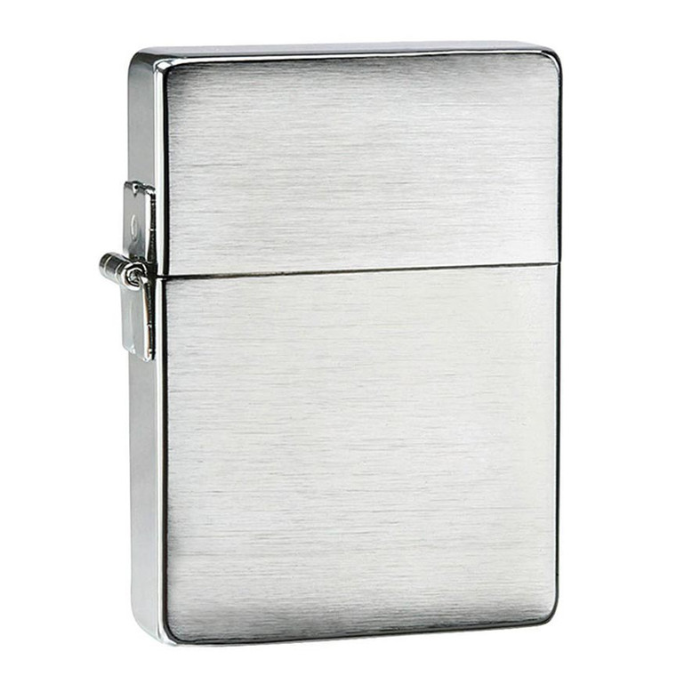 Zippo Windproof Lighter 1935 Replica W/o Slashes Brushed Chrome - 1935.25