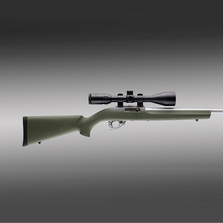 Hogue Ruger 10/22 Rubber Overmolded Stock - .920" Dia. Barrel Channel (od Green) - 22210