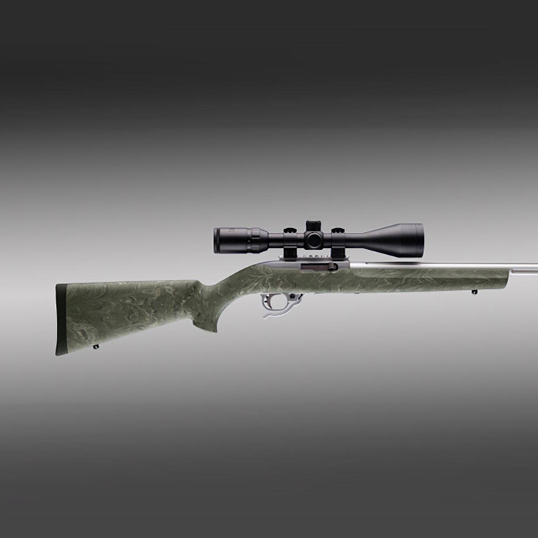 Hogue Ruger 10/22 Rubber Overmolded Stock With .920" Diameter Barrel Channel (ghillie Green) - 22810
