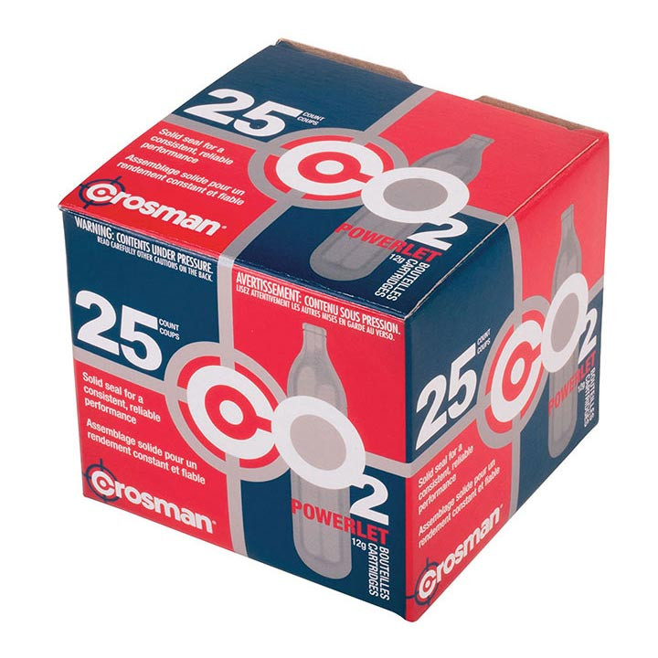 Crosman Powerlet 12g Co2 Cartridges25 Count - 2311