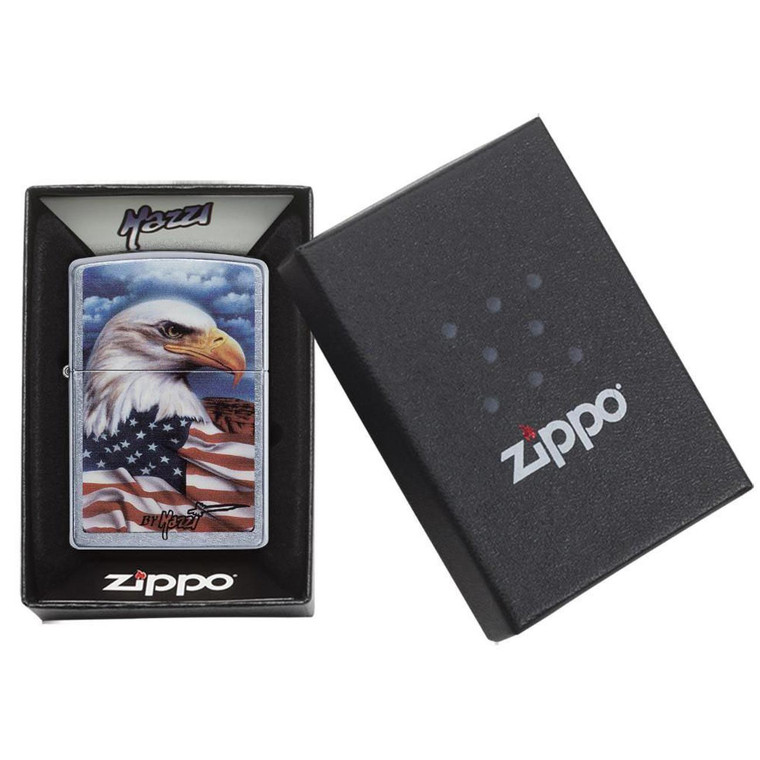 Zippo Windproof Lighter Mazzi - Freedom Watch Street Chrome - 24764