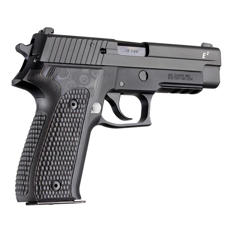 Hogue Sig Sauer P226 Da Sa Piranha G10 Gmascus Black/gray - 26137-BLKGRY