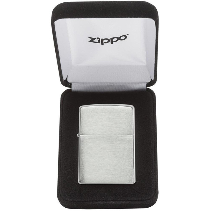 Zippo Windproof Lighter Armor Brushed Sterling Silver - 27