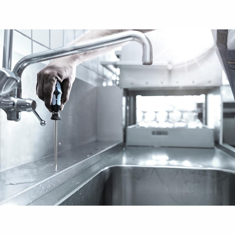 Wera Stainless Steel Screwdriver: Pozidriv Pz #3 X 150mm (with Lasertip) - 5032033001