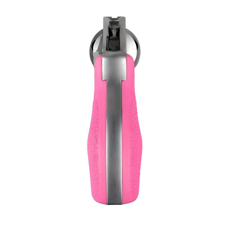 Hogue S&w J-frame Round Butt Rubber Bantam Style Grip (pink) - 61007