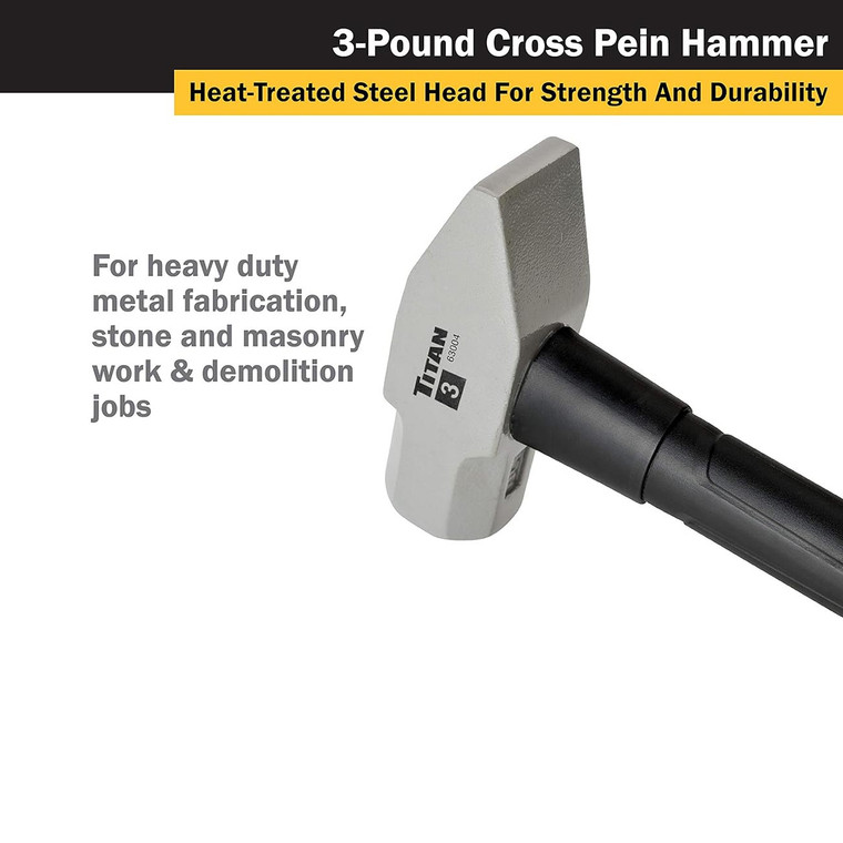 Titan 3 Lbs. (48oz) Cross Pein Hammer - 63004