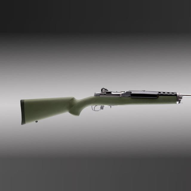 Hogue Ruger Mini-14/30 Rubber Over-molded Rifle Stock (post 180 Serial Numbers) (o.d. Green) - 78200
