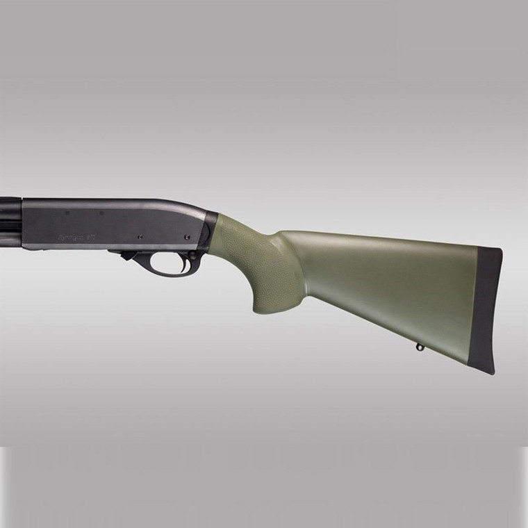 Hogue Remington 870 12-gauge Overmolded Shotgun Stock Kit With Forend - Od Green - 8212