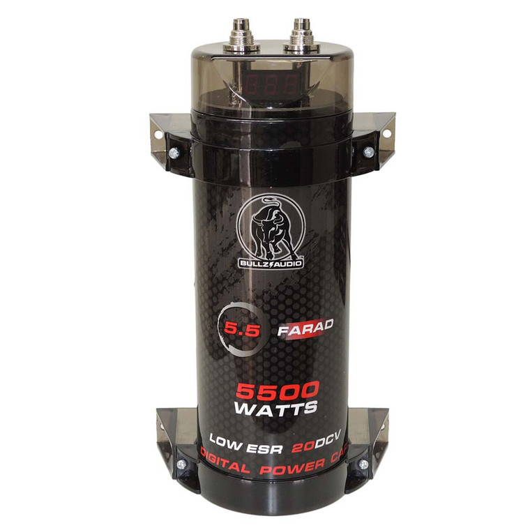Bullz Audio 5.5 Farad Capacitor With Digital Voltage Display - BCAP5.5