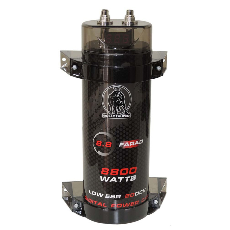 Bullz Audio 8.8 Farad Capacitor With Digital Voltage Display - BCAP8.8