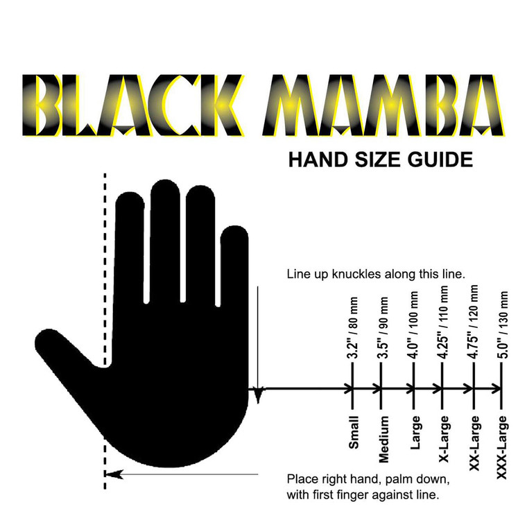Black Mamba Black Powder Free Textured Nitrile Gloves (xxx-large) 100 Per Box - BLK-150