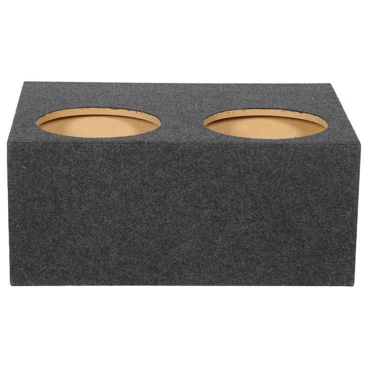 Qpower Quad 12" Sealed Empty Angled Front Woofer Enclosure - BASS124HOLET