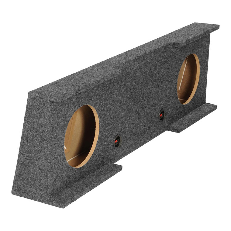 Qpower Gmc/chevy Crew Cab '07-'13 Dual 12" Empty Woofer Box - BQGMC1220074DR