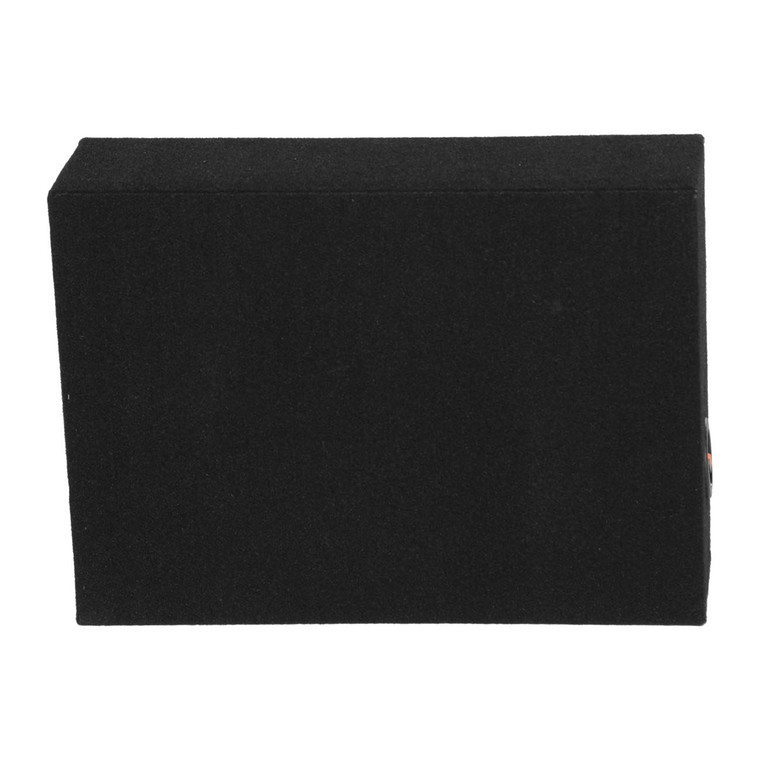 Qpower Single 10' Shallow Mount Sealed Empty Woofer Enclosure - SHALLOW10 SINGLE