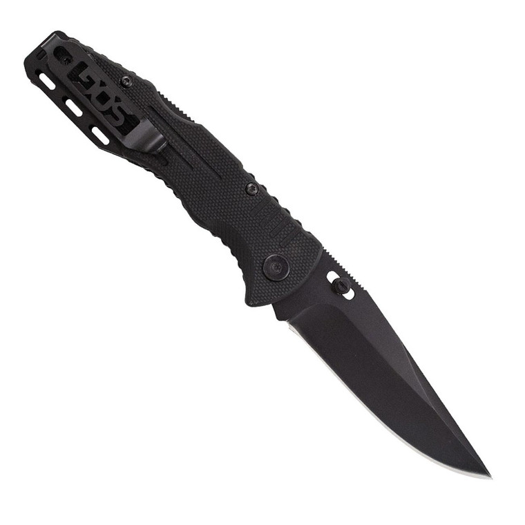Sog Salute Mini- Black Oxide G10 Folding Knife - FF1101-CP