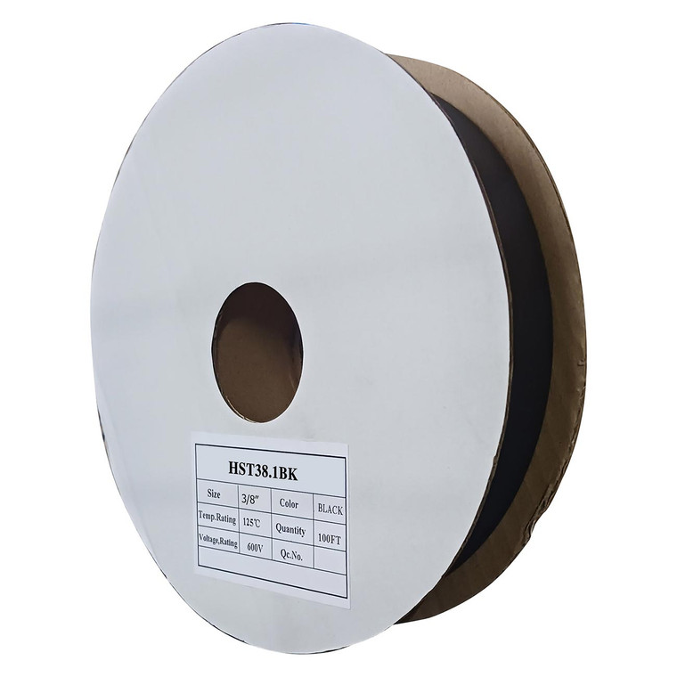 Xscorpion 3/8' Heat Shrink Tubing (100 Feet) - HST38.1BK