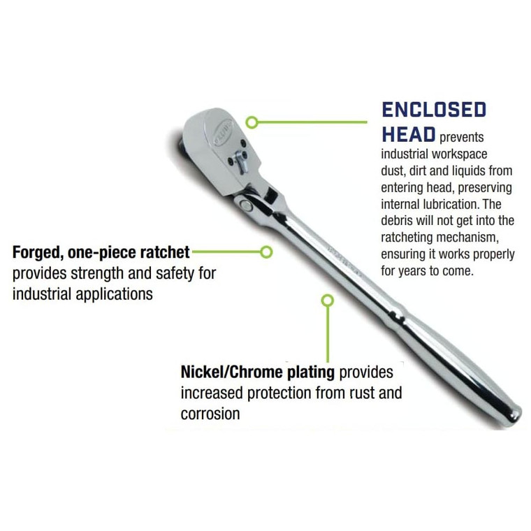 Williams 1/2" Drive Sealed Narrow Flex-head Ratchet 36 Teeth - JHWS-52EHFA