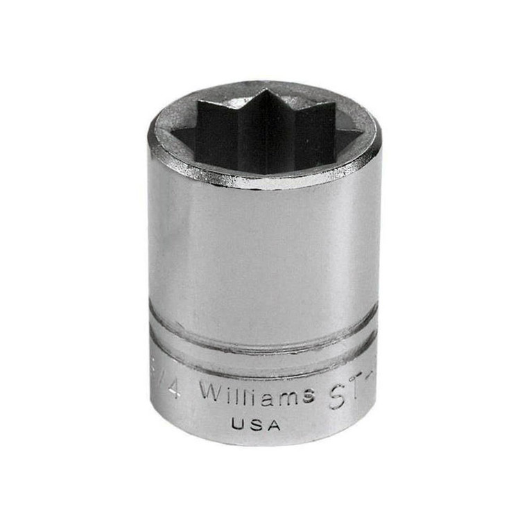 Williams 3/4' Shallow Socket 1/2' Drive 8 Point - JHWST-824