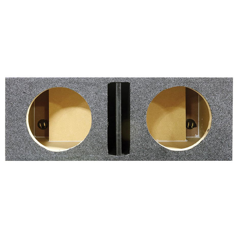Qpower Dual 10" Ported Heavy Duty Enclosure With Divider - QHD210VDIV