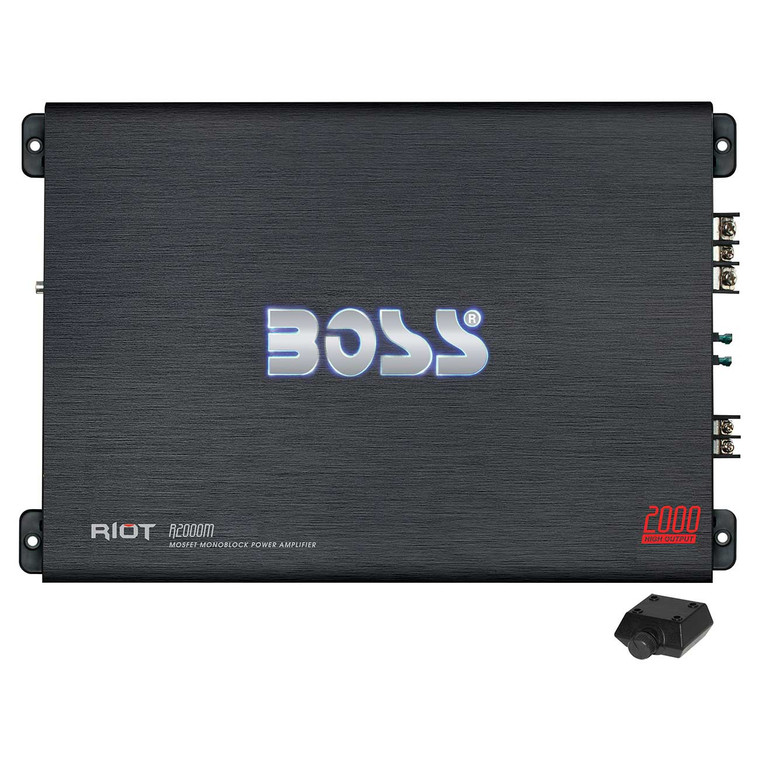 Boss Riot Monoblock Amplifier 2000w Max - R2000M