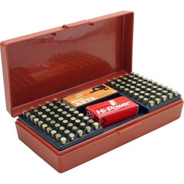 Mtm Ammo Box 100 Round 22 Long Rifle Rimfire Competition Rust - SB-200-32
