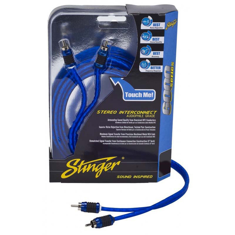 Stinger 3ft. 2 Channel Shielded Rca Cable - SI623