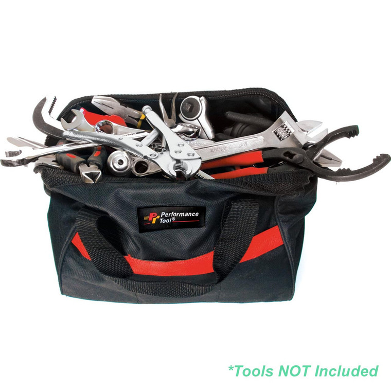 Performance Tool 12" Heavy Duty Tool Pouch With 3 Pockets - W88985