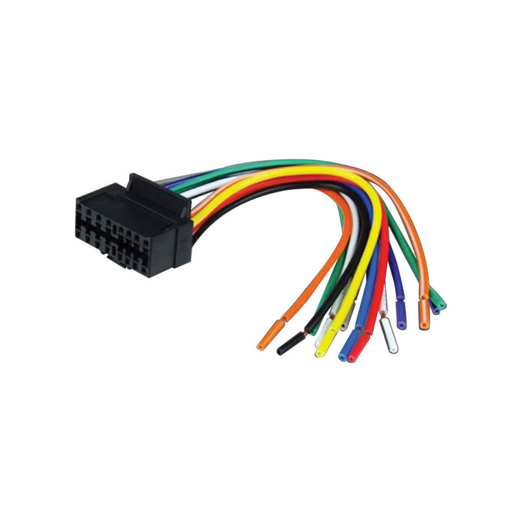 Installation Solution 16-pin Wiring Harness For Most Jvc Radios (2000 And Up) - WH-JVC16P