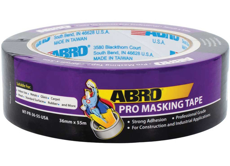 ABRO - Masking Tape Pro 36mm X 55m Natural - MT-PR-36-55-USA