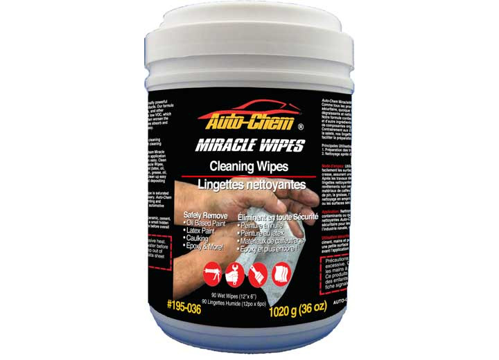 Auto-Chem - Miracle Wipes Cleaning Wipes - 195-036